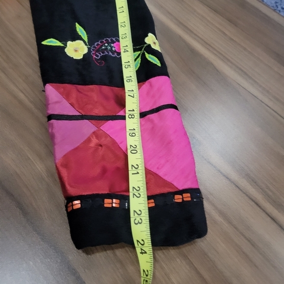 DRAPER'S & DAMON'S Women's Velvet & Silk Panels Embellished Jacket Size L - Picture 11 of 16